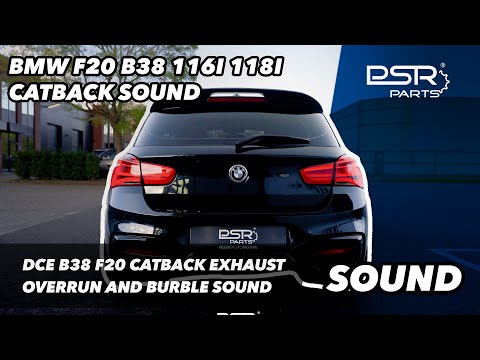 BMW F20 B38 116i 118i DCE Parts Catback Sound! Loud Overrun and Burble