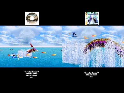 Thunder Force V (1997) COMPARISON (60 FPS) SEGA Saturn / iPlaySEGA