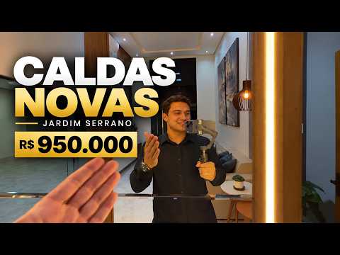 OLHA O QUE R$ 950 MIL COMPRA EM CALDAS NOVAS! CASA PORTEIRA FECHADA NO JARDIM SERRANO!