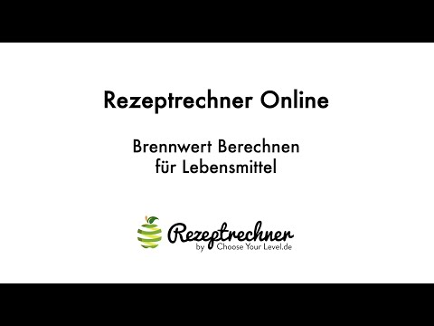 Brennwert Berechnen Lebensmittel