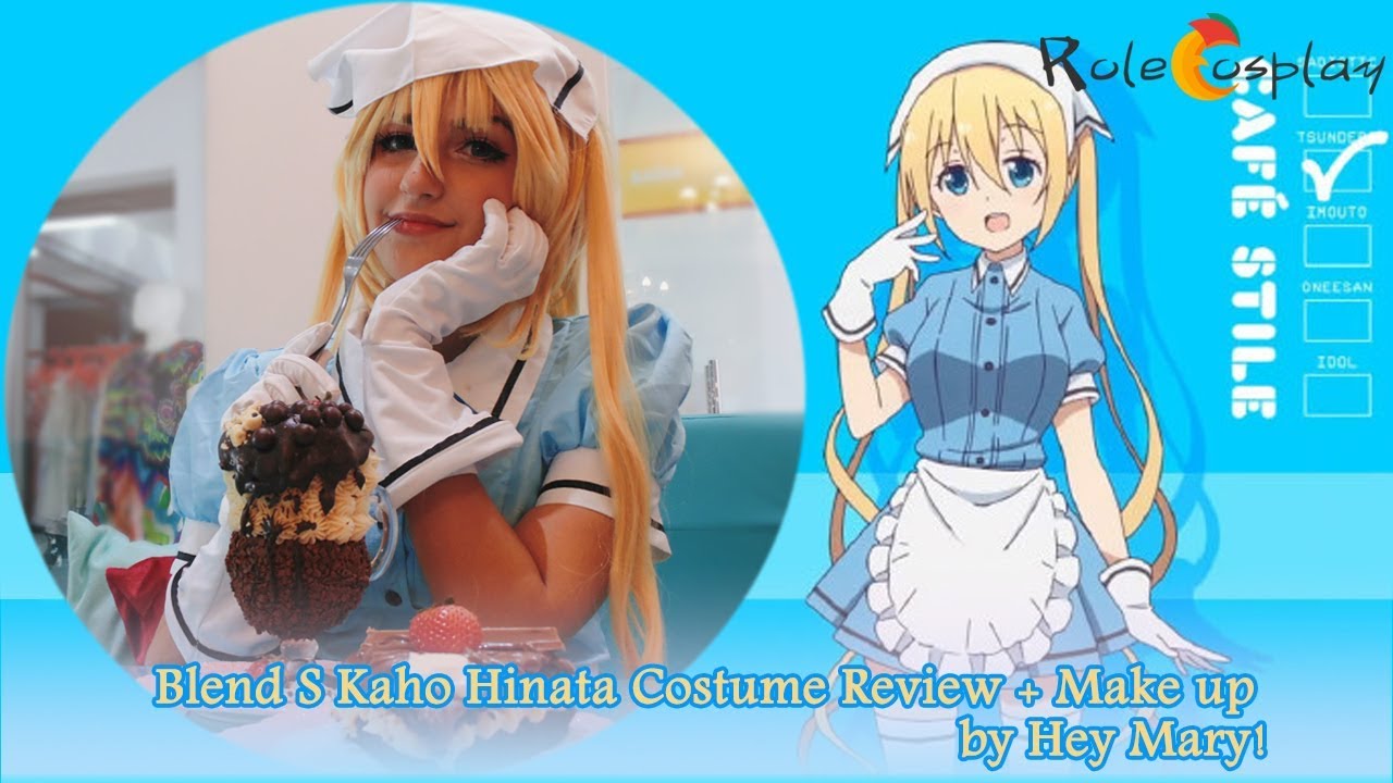 Blend S Kaho Hinata Blue Anime Cosplay Costumes RoleCosplay.com