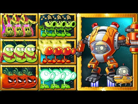 Pvz 2 Challenge - All Plants 3 POWER-UP Vs Z-Mech Zombie - Which Plant 's Best?
