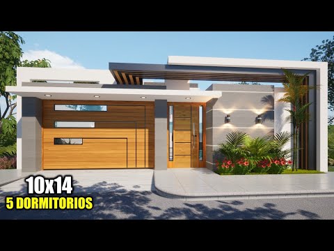 CASA MODERNA 10x14 -- CINCO DORMITORIOS (RVL CASAS 2024)