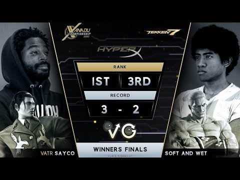 XCS FGC Finals Tekken 7 - VATR | Sayco (Dragunov) Vs. Soft and Wet (Geese) T7 Winners Finals