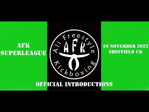 Kickboxing: AFK Superleague introduction of referee and oficials