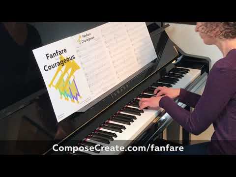 Fanfare for the Courageous - Early elementary piano solo by Wendy Stevens
