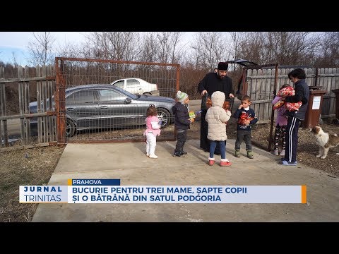 Bucurie pentru trei mame, șapte copii și o bătrână din satul Podgoria