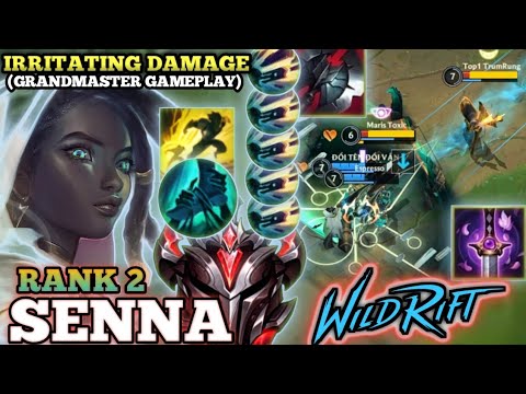 SENNA UNDERRATED AD SUPPORT! ANNOYING BURST DAMAGE - TOP 2 GLOBAL SENNA BY ĐỔI TÊN ĐỔI VẬN-WILD RIFT