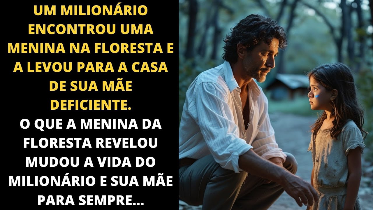 UM MILIONÁRIO ENCONTROU UMA MENINA NA FLORESTA E A LEVOU PARA A CASA DE SUA MÃE DEFICIENTE.