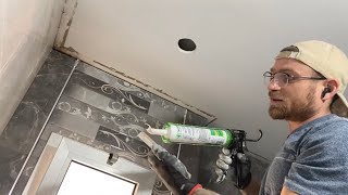 איך לסגור פתח עגול בתקרת גבס