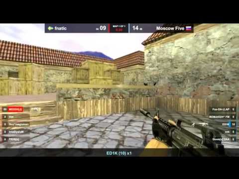 CS 1.6: MoscowFIve vs fnatic de_inferno SL4M Lol