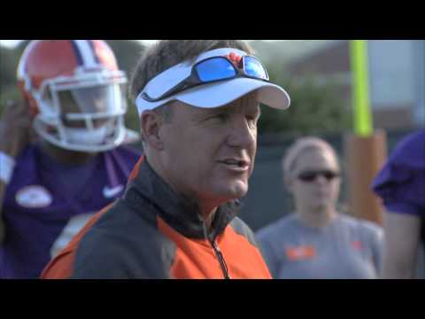 TigerNet.com - Clemson coaches at 1st Practice