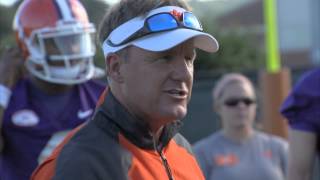 TigerNet.com - Clemson coaches at 1st Practice