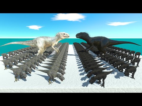 Dinosaurs vs Shadow Itself | 100x T-REX War - Animal Revolt Battle Simulator
