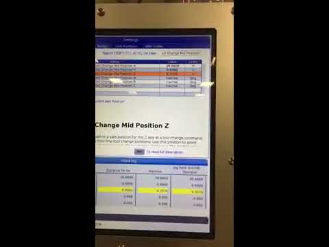 How to set a tool change mid position on a Haas with a NGC control.