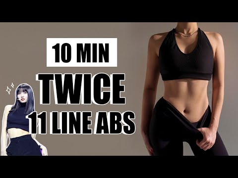 KPOP IDOL 11 LINE ABS WORKOUT | TWICE Momo Inspired 10 Min Flat Stomach & Smaller Waist | Mish Choi