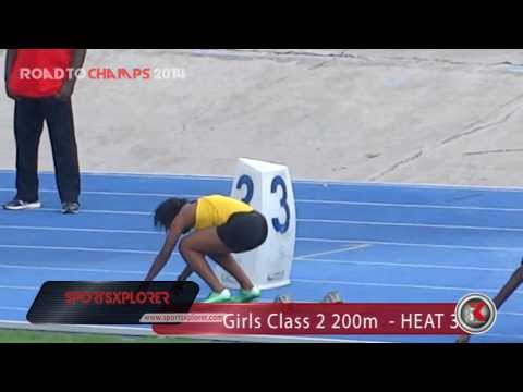 Wolmers Shauna Helps wins HEAT 3 Girls Class 2 200m- Queens/Grace Jackson meet- ROAD TO CHAMPS 2014