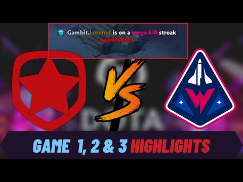 Gambit vs Winstrike game 1, 2 and 3 highlights | DotaMode