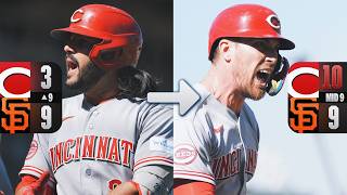 Reds score SEVEN RUNS to pull off EPIC comeback in the 9th inning 🤯 (Full inning) | MLB Highlights