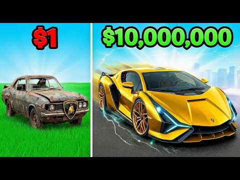 $1 To $10,000,000 GOD LAMBORGHINI CAR In GTA 5!