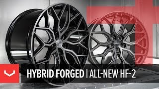 20 Inch Vossen HF-2 Concave Brushed Gloss Black Alloy Wheels