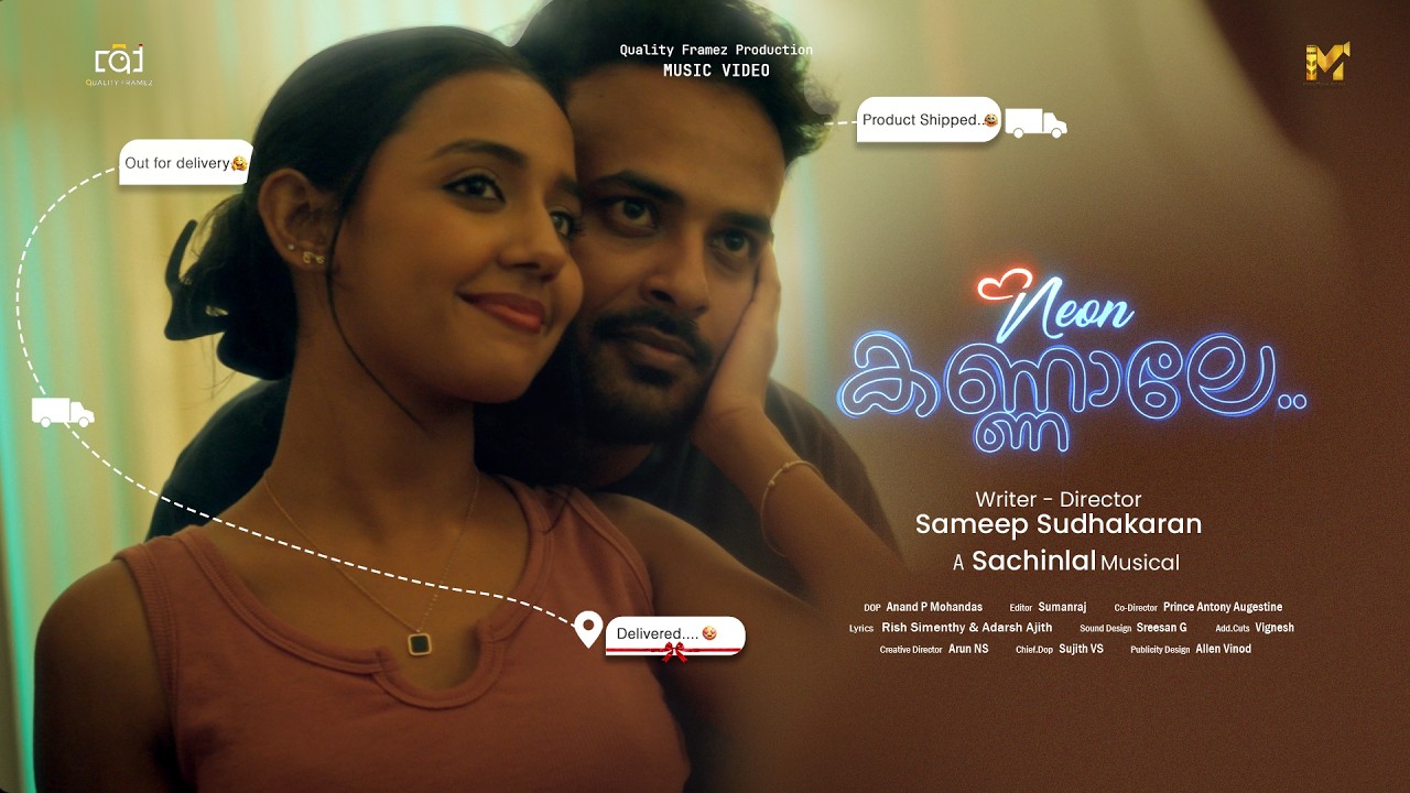Neon Kannale | Malayalam Music Video | Sameep Sudhakaran | Diya Deepan | Sumanraj
