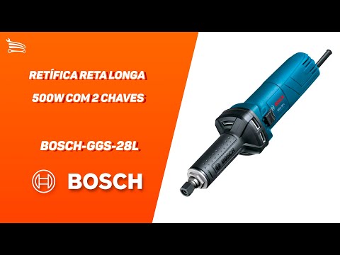 Retífica Reta Longa GGS-28L 500W  com 2 Chaves - Video