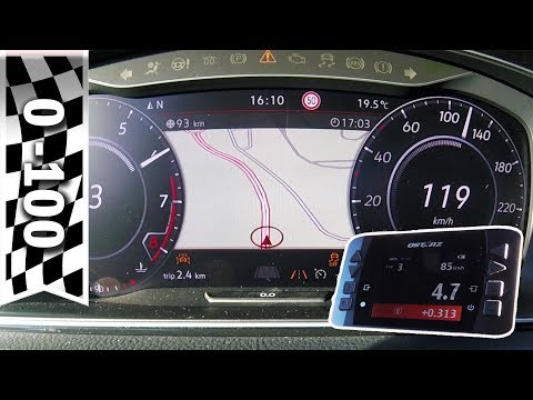 VW Golf GTI TCR 2019 (290 PS): Beschleunigung 0-100 km/h, Acceleration GPS & SOUNDCHECK