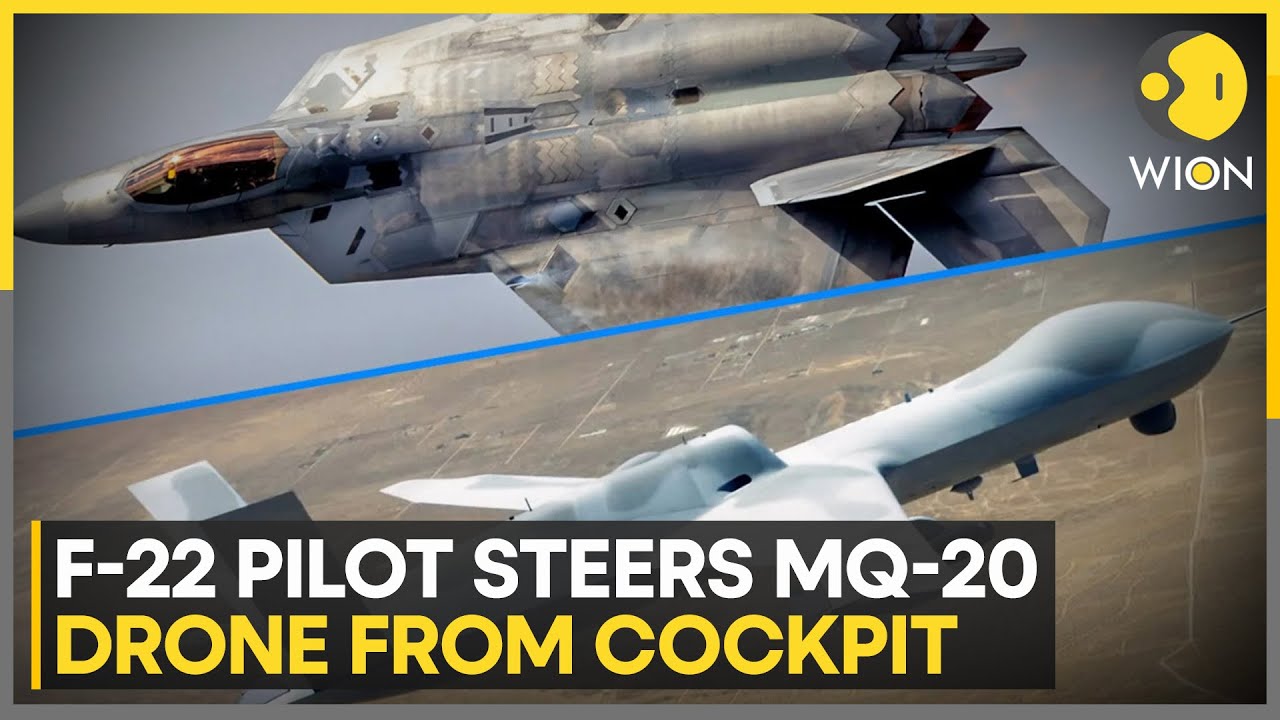 MQ-20 and F-22 Teamed in October, Announced at Dubai Airshow  | WION