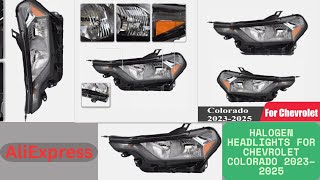 Halogen Headlights for Chevrolet Colorado 2023-2025 | Headlamp Assembly with Turn Signal Lamps