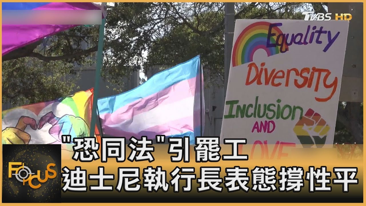 「恐同法」引罷工 迪士尼執行長表態撐性平