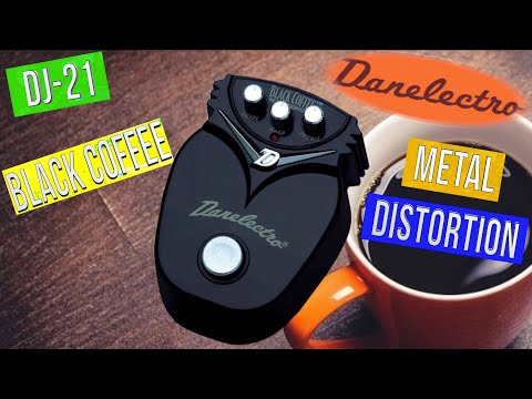 Danelectro Black Coffee Metal Distortion Pedal 2000s - Black image 7