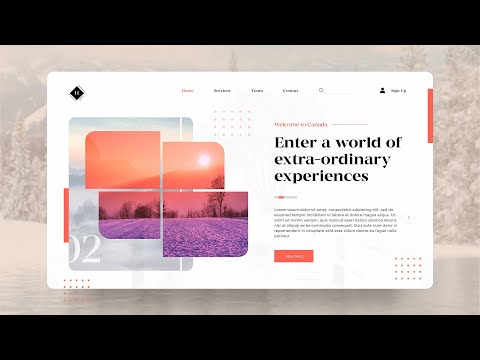 Web Design In Adobe XD | How To Make Website UI Design Using Adobe XD