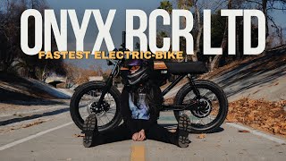 2025 Onyx RCR LTD Electric Bike - Top Speed Run and Test Ride On and Off Road