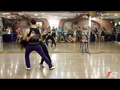 Advanced Bachata Move #01 - Ngọc Nam & Bích Ngọc (Spring Salsa, Hanoi)