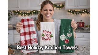 🎄 WOWOGO Christmas Kitchen Towels Xmas Trees Snowman Buffalo Plaid Review: Worth It? 🎅
