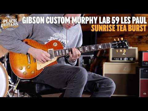 Gibson Custom Murphy Lab 1959 Les Paul HP Top | Sunrise Tea Burst - Heavy Aged image 12