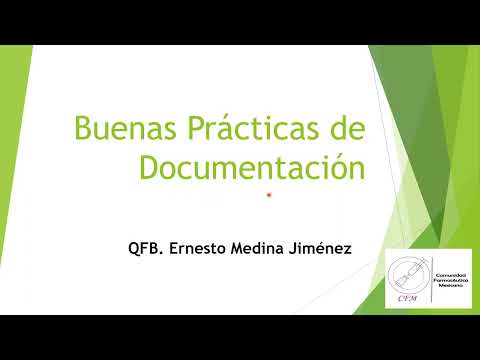 Buenas Prácticas de Documentación en la Industria Farmacéutica.   (BPD)