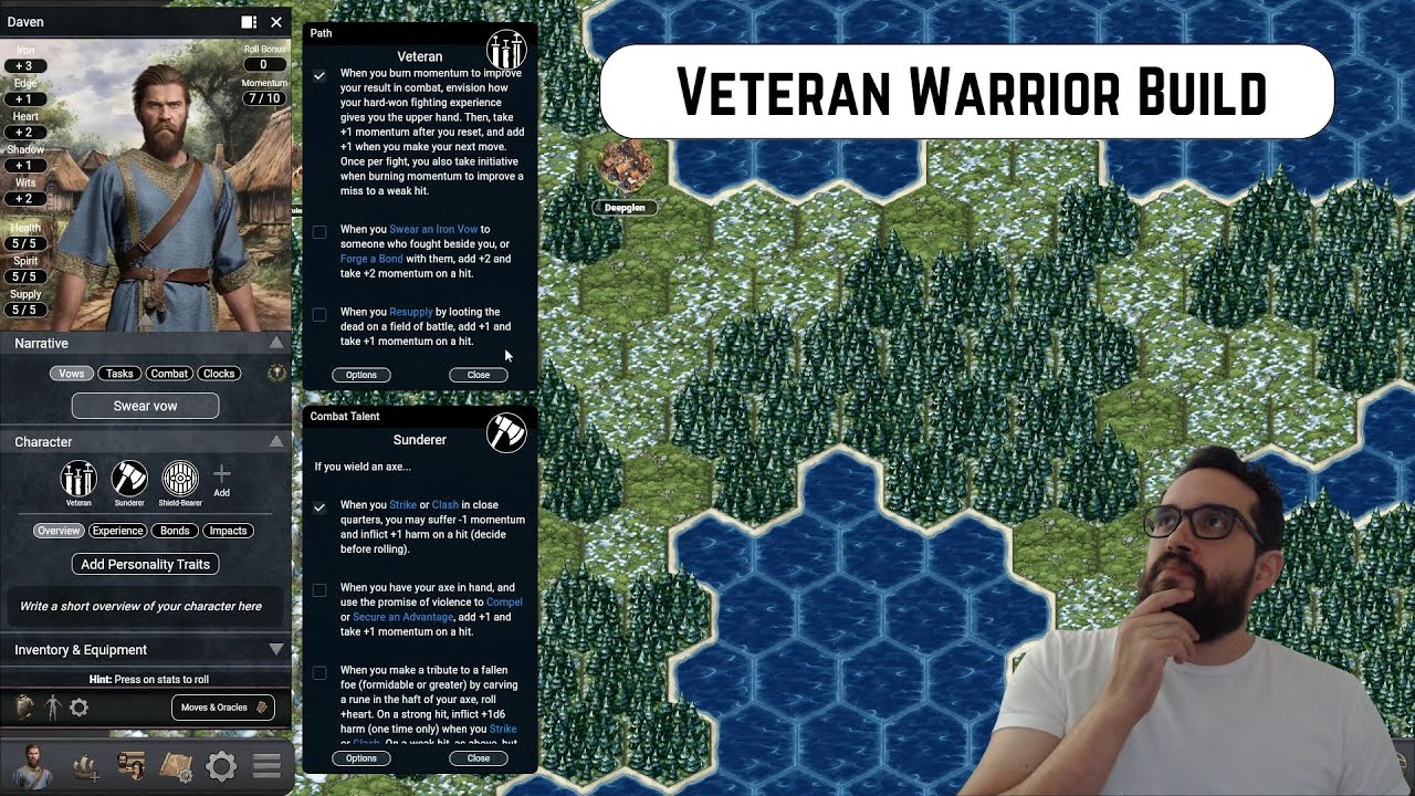 Ironsworn Character Creation: The Veteran Warrior