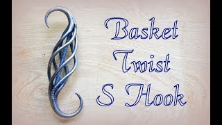 Forging a Basket Twist S Hook // Blacksmith Projects to Sell