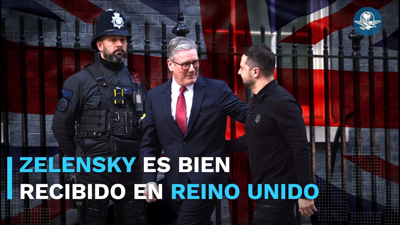 Zelensky es recibido calurosamente en Reino Unido por el primer ministro