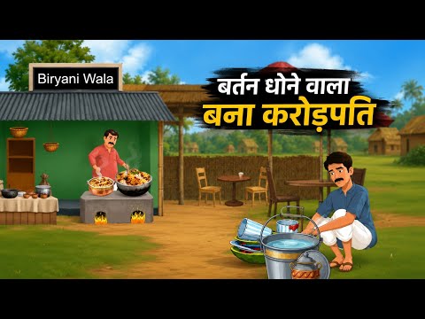 “बर्तन धोने वाला बना करोड़पति 😱 | Hindi Kahani | Hindi kahani | moral story’s | kahani | 