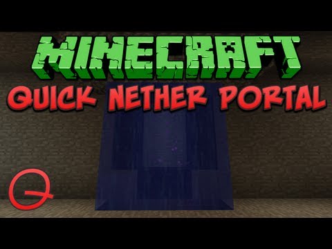 xisumavoid - Minecraft: Quick Nether Portal Tutorial