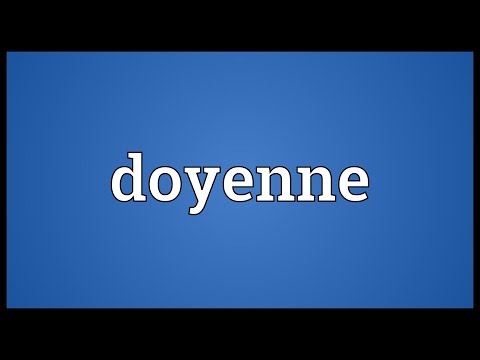 Doyenne Meaning