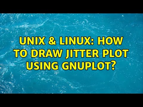 Unix Linux How To Draw Jitter Plot Using Gnuplot