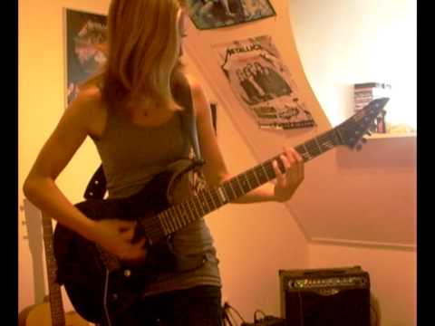 Blackened Metallica guitar cover by Cissie - Kirk Hammett solo included
