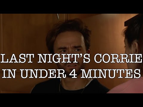 Last Night's Corrie in Under Four Minutes - 2 January 2023