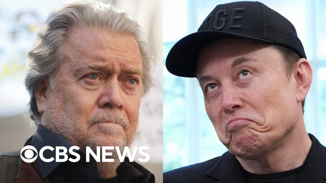 Musk calls Bannon a criminal as Trump shrugs off feud during CBS News call