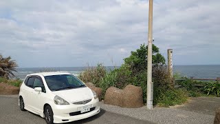 ホンダ 初代フィット GD3 エンジン始動と音【マフラー付近から】