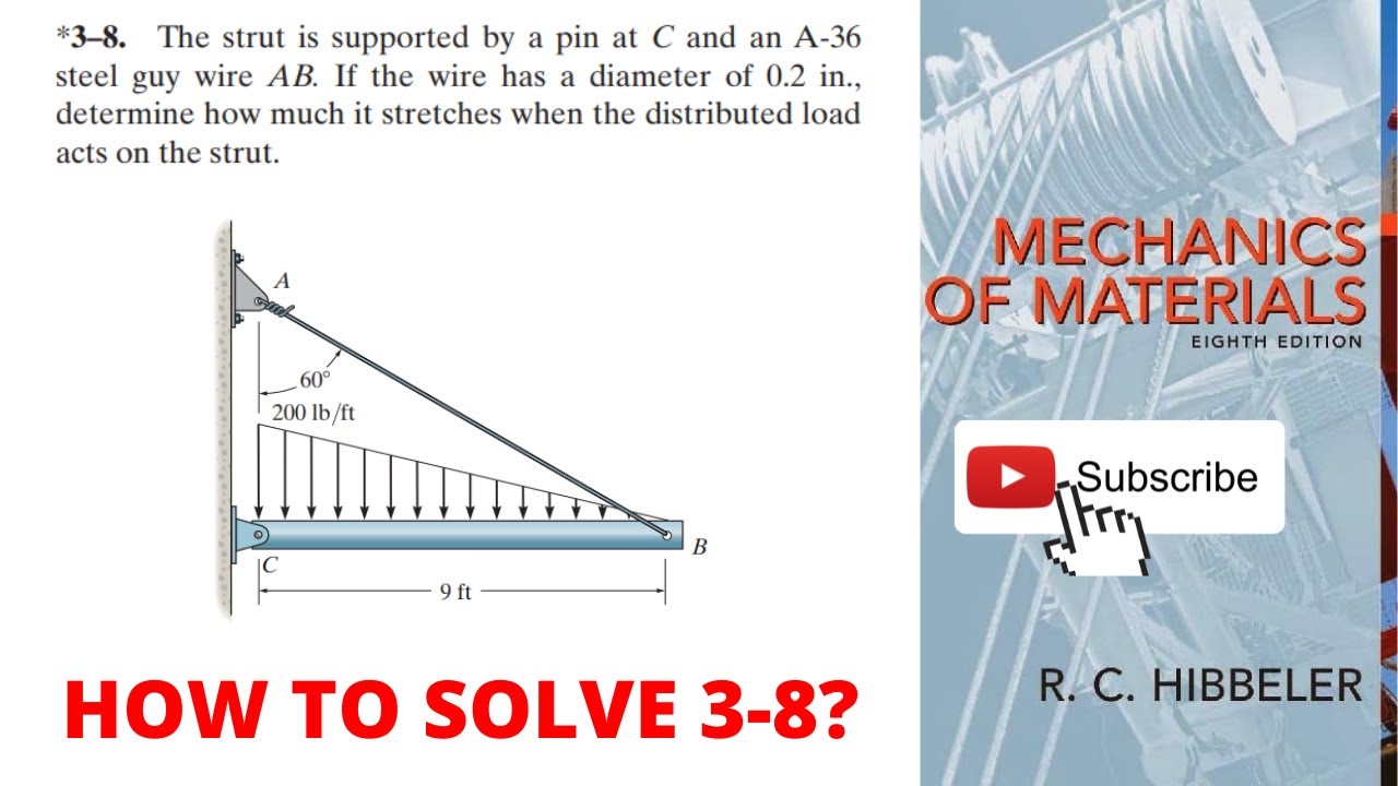 3-8 hibbeler mechanics of materials chapter 3 | hibbeler mechanics of materials | hibbeler